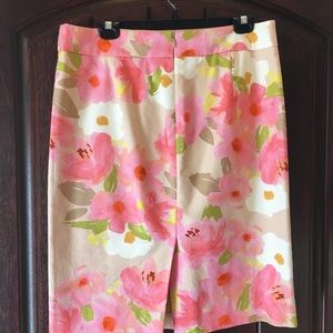 JCrew floral pencil skirt